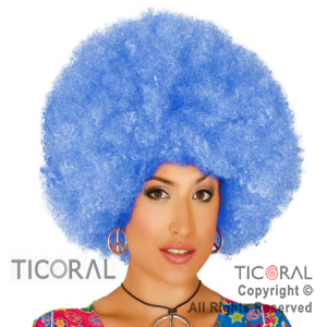 PELUCA AFRO SUPER AZUL HS7530-6 x 1